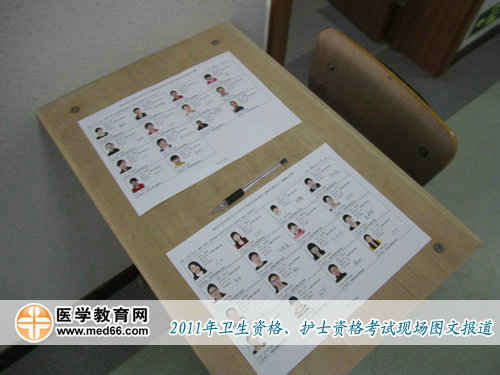 上午8:50，衛(wèi)生資格、護(hù)士資格考試即將開始，大部分考生都已經(jīng)進(jìn)入考場，準(zhǔn)備考試