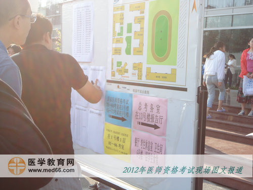 北京信息職業(yè)技術學院的傳統(tǒng)醫(yī)師考場指路牌