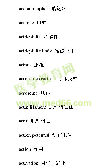 臨床醫(yī)學(xué)英文術(shù)語(yǔ)（三）