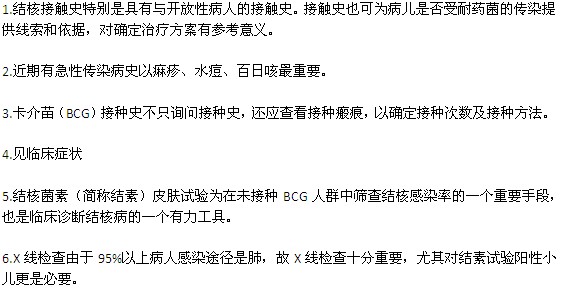 小兒肺結(jié)核的診斷辦法主要有哪些？