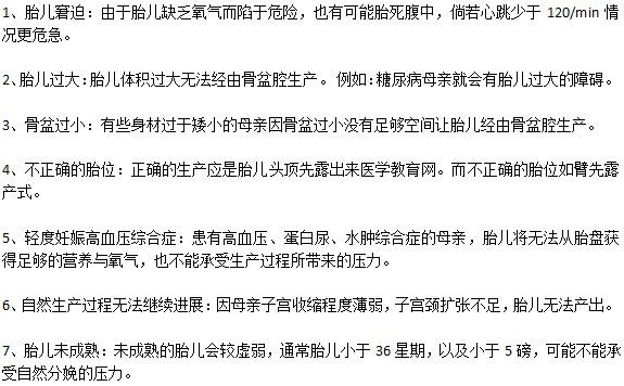 如果選擇剖腹產(chǎn)分娩需要什么條件？