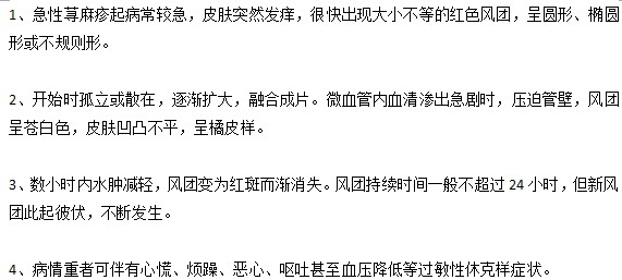 你知道小兒蕁麻疹的四大癥狀有哪些嗎？