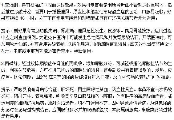 痛風(fēng)患者使用促進尿酸排出藥物時需注意什么?