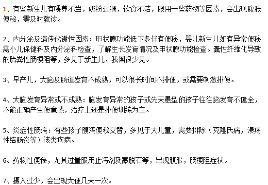 遠(yuǎn)離小兒便秘需要規(guī)避的因素有哪些？