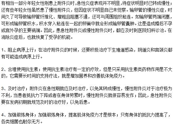 女性附件炎會(huì)導(dǎo)致不孕嗎？怎么辦