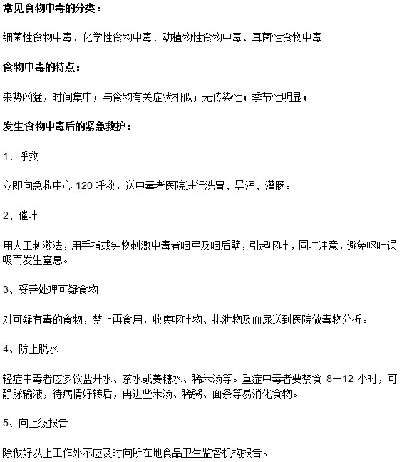 食物中毒的這些知識你知道嗎？