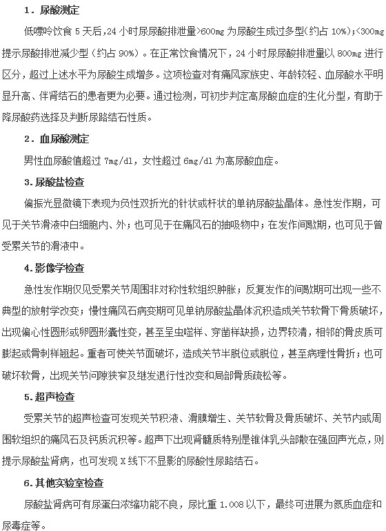 如果懷疑痛風(fēng)需要接受哪些檢查進(jìn)行確診？