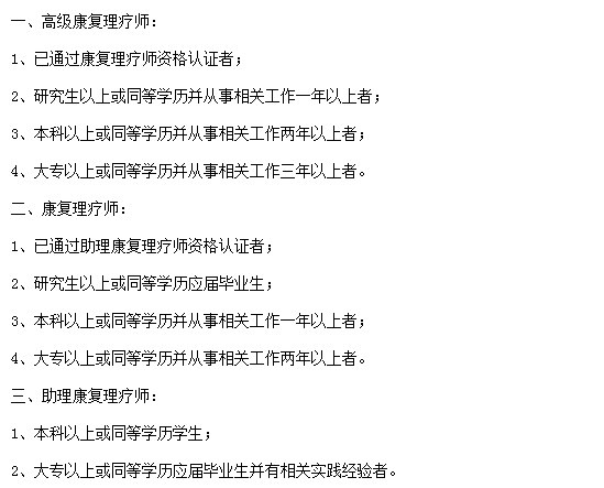 什么學(xué)歷可以報(bào)考康復(fù)理療師考試？