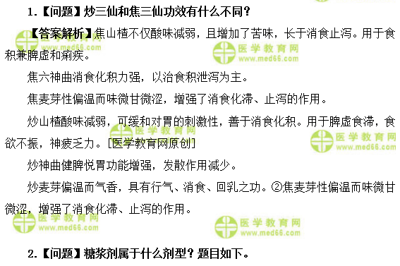 醫(yī)學(xué)教育網(wǎng)初級中藥士：《答疑周刊》2019年第11期