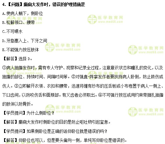 醫(yī)學教育網中級主管護師：《答疑周刊》2019年第3期
