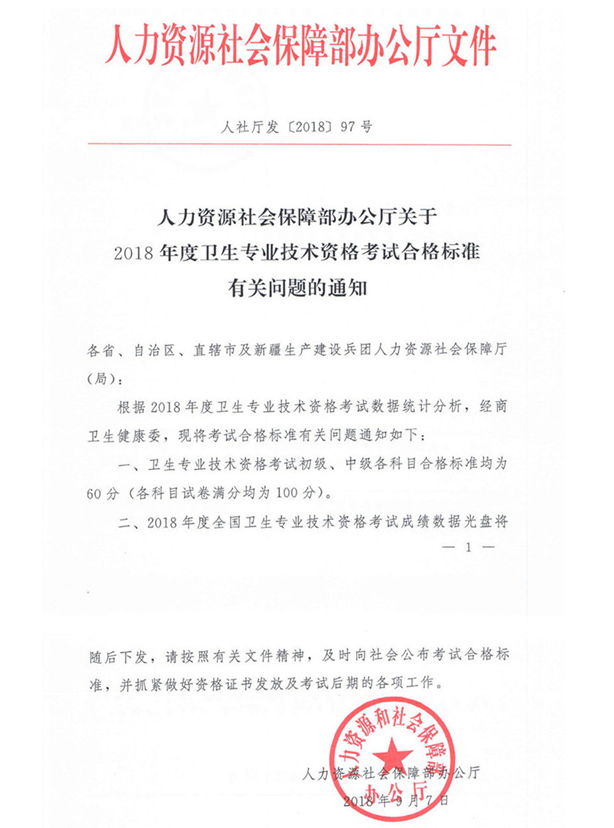 2018年初級護(hù)師考試合格分?jǐn)?shù)線公布了嗎？