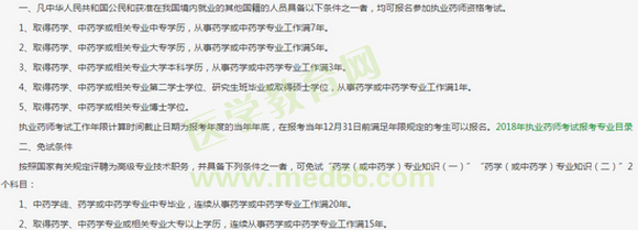 2019年執(zhí)業(yè)藥師報(bào)考條件