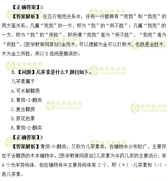 醫(yī)學(xué)教育網(wǎng)主管中藥師：《答疑周刊》2019年第30期