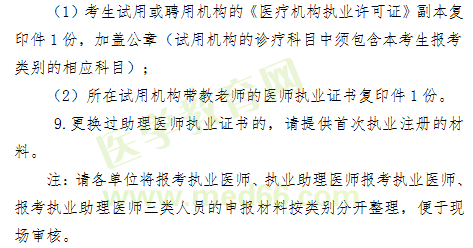 【柳州】2019年臨床執(zhí)業(yè)醫(yī)師現(xiàn)場(chǎng)報(bào)名確認(rèn)時(shí)間/提交材料通知！