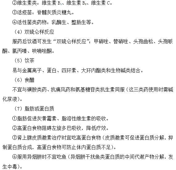 服用藥品的特殊提示--執(zhí)業(yè)藥師知識點(diǎn)