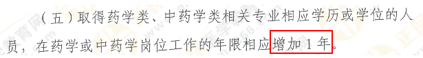 2019年執(zhí)業(yè)藥師相關(guān)專業(yè)工作年限延長1年！