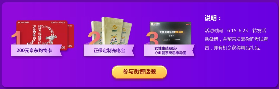 2020護(hù)士資格考試活動(dòng)領(lǐng)獎(jiǎng)品