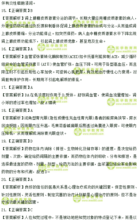 2019年臨床助理醫(yī)師高頻試題 第一單元 150題！答案解析！
