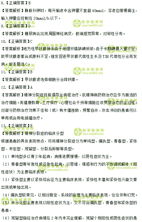 2019年臨床助理醫(yī)師高頻試題 第二單元 150題！答案解析！
