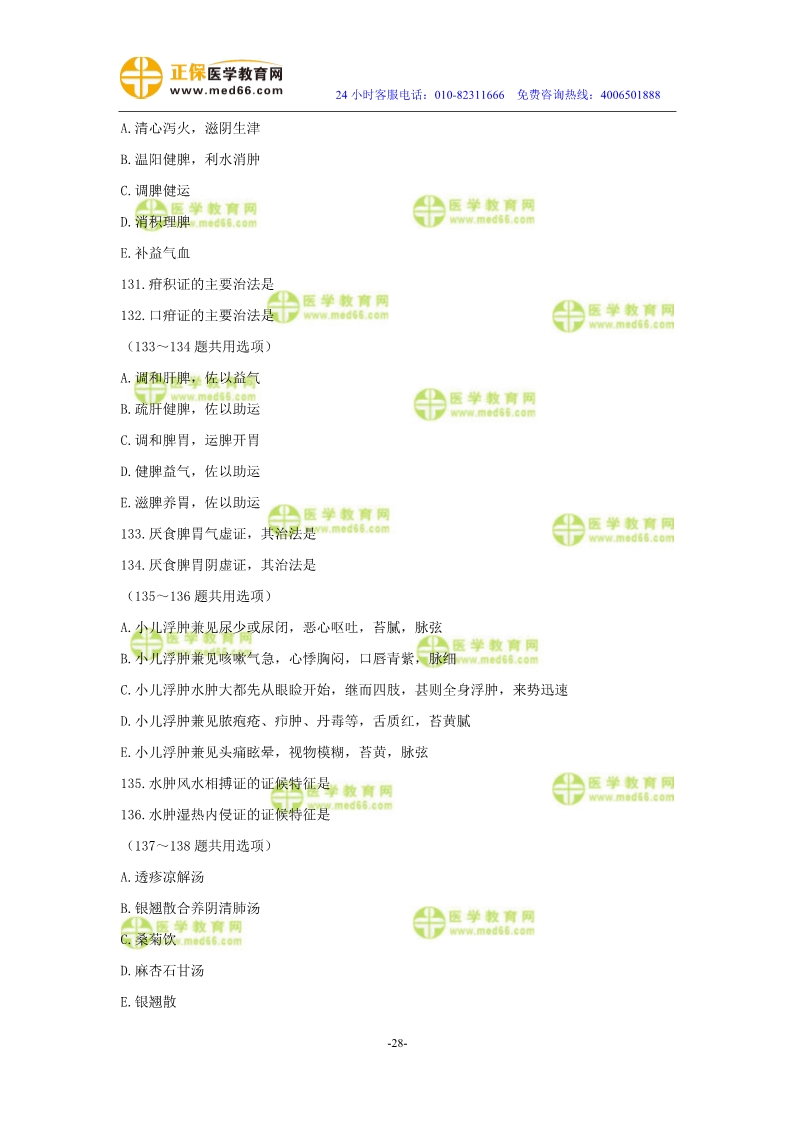 2019年中醫(yī)執(zhí)業(yè)醫(yī)師二試?？紲y評試卷