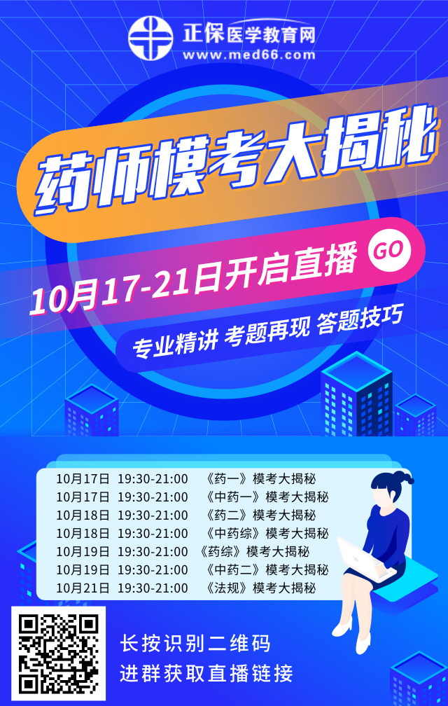 【7場直播】2019執(zhí)業(yè)藥師?？即蠼颐?！試題再現(xiàn)，專業(yè)精講！