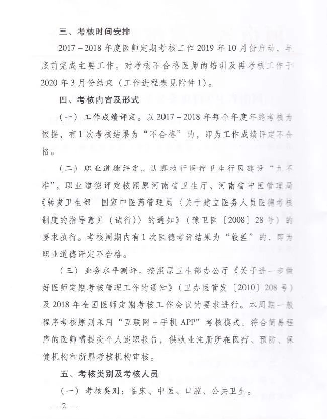 哪些醫(yī)師應(yīng)當(dāng)參加河南第五周期(2017-2018年度)醫(yī)師定期考核?(附通知)
