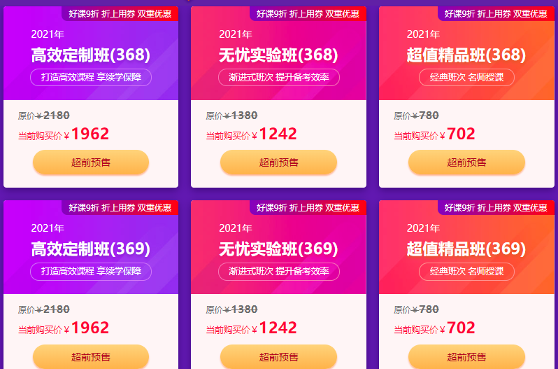 超前預售