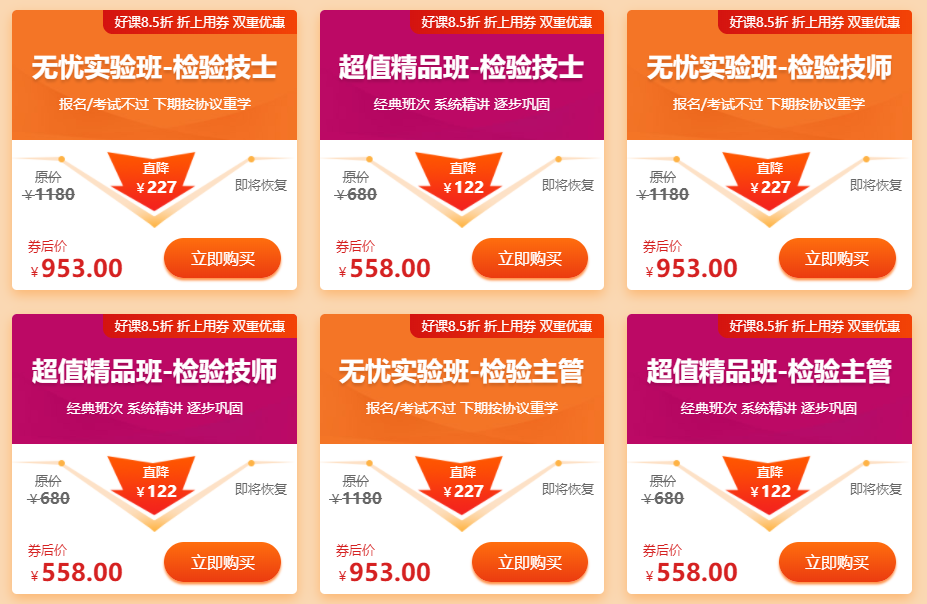 檢驗職稱課程 檢驗職稱課程