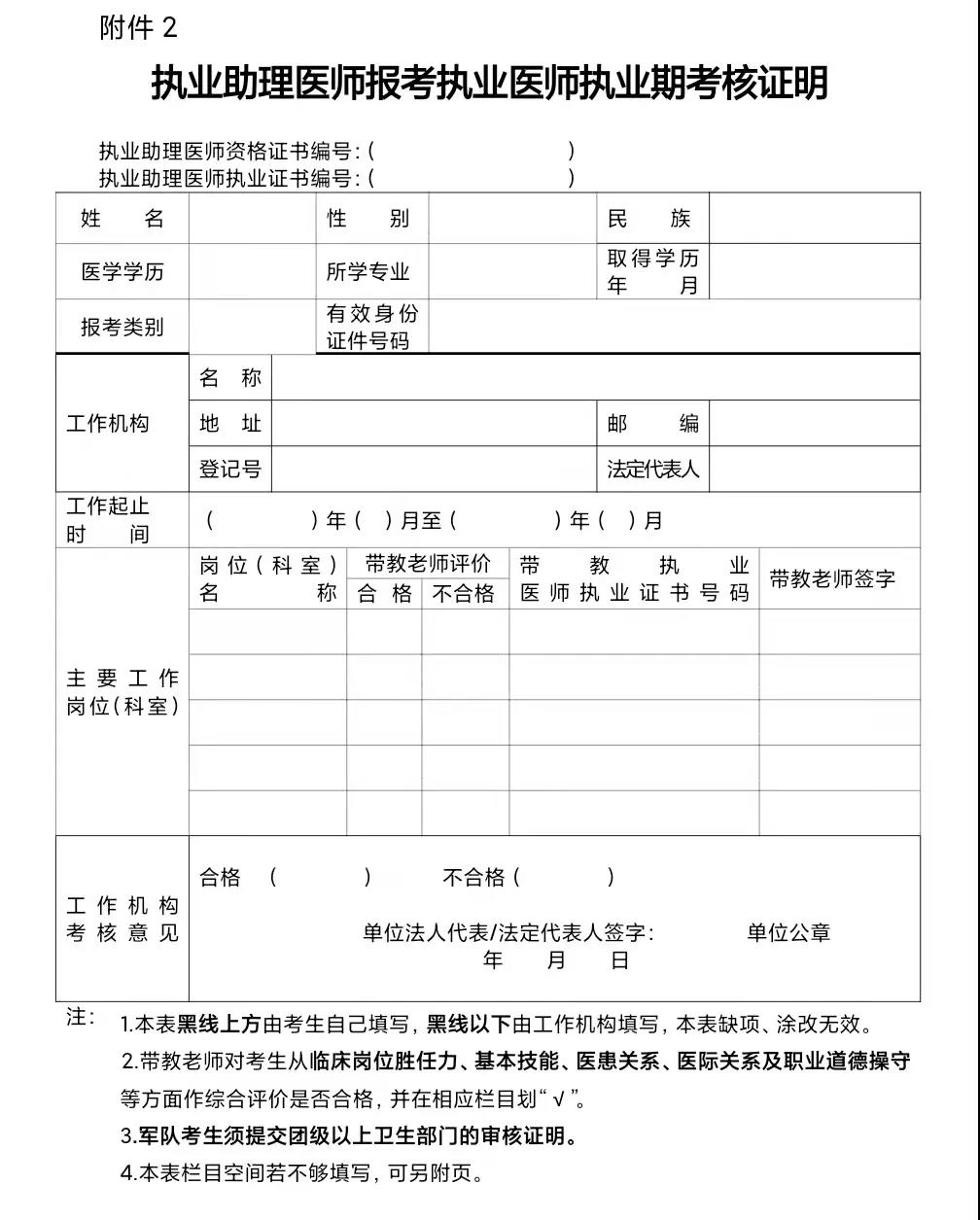 執(zhí)業(yè)助理醫(yī)師報(bào)考執(zhí)業(yè)醫(yī)師執(zhí)業(yè)期考核證明 執(zhí)業(yè)助理醫(yī)師報(bào)考執(zhí)業(yè)醫(yī)師執(zhí)業(yè)期考核證明