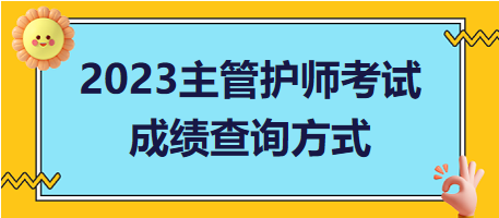 2023年主管護(hù)師考試成績(jī)查詢方式