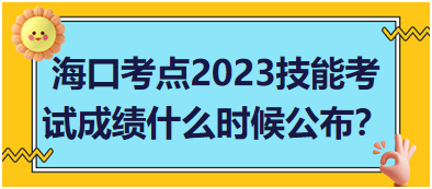 海口考點2023年醫(yī)師資格實踐技能考試成績什么時候公布？