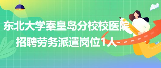 東北大學秦皇島分校校醫(yī)院2023年6月招聘勞務(wù)派遣崗位1人